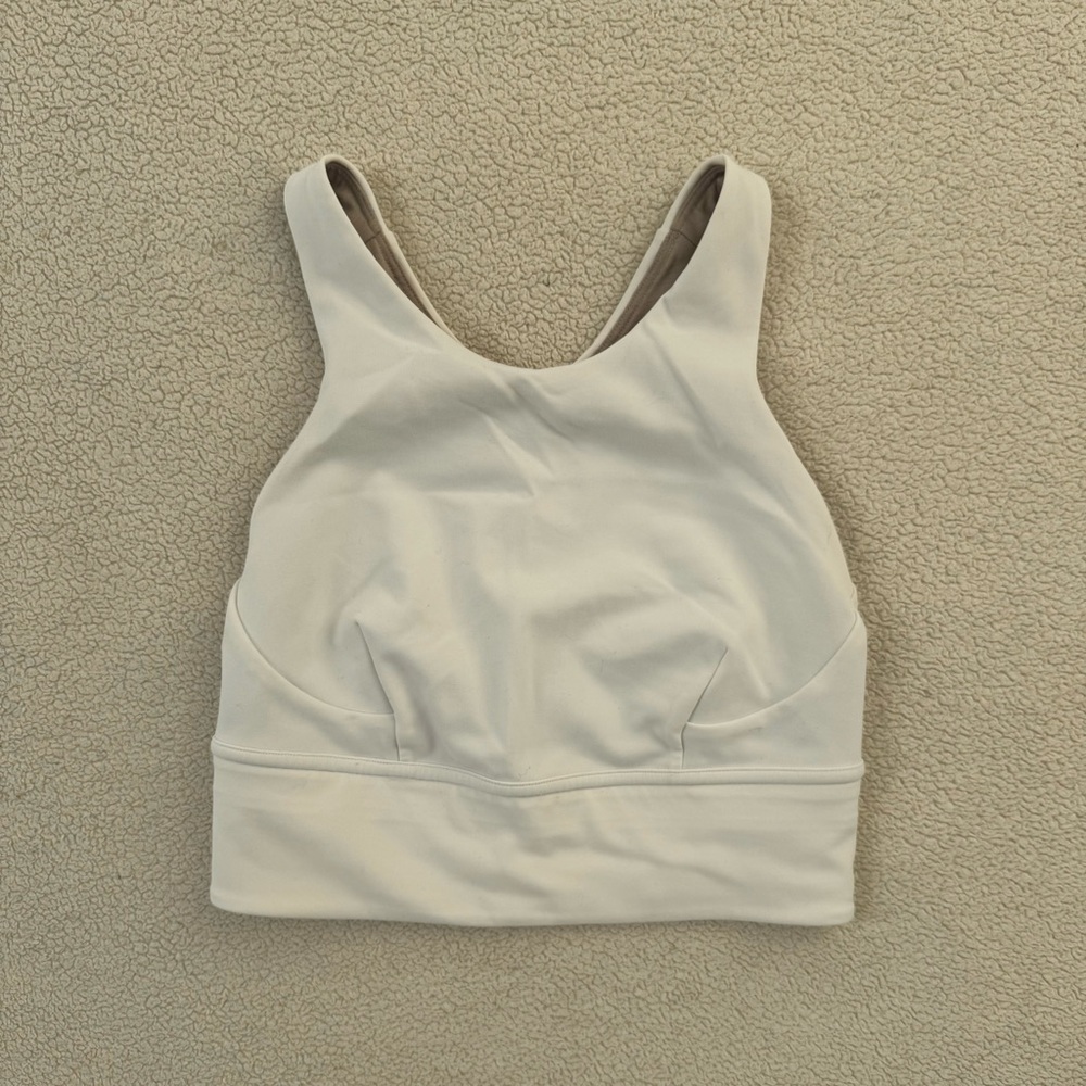 Lululemon Wunder Train Longline Bra 4 white